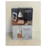 NEW MIKASA ADJUSTABLE HEIGHT CANDLE WARMER WHITE