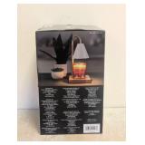 NEW MIKASA ADJUSTABLE HEIGHT CANDLE WARMER WHITE