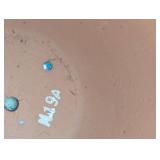 ROUND GLAZED CERAMIC PLANTER 16.5 INCH BLUE