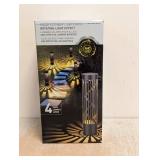 SOLAR PATHWAY LIGHTS WITH ROTATING LIGHT EFFECT 4PK