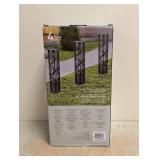 SOLAR PATHWAY LIGHTS WITH ROTATING LIGHT EFFECT 4PK