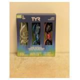 NEW TYR JUNIOR SWIM GOGGLES 3PK