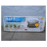 BOUNCE PRO SPORTSPOWER 14FT TRAMPOLINE WITH SAFETY ENCLOSURE