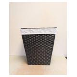 SEVILLE CLASSICS WOVEN LAUNDRY HAMPER BLACK
