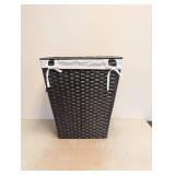 SEVILLE CLASSICS WOVEN LAUNDRY HAMPER BLACK