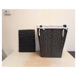 SEVILLE CLASSICS WOVEN LAUNDRY HAMPER BLACK