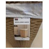 SEVILLE CLASSICS WOVEN LAUNDRY HAMPER TAN