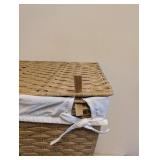SEVILLE CLASSICS WOVEN LAUNDRY HAMPER TAN