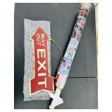 USA FLAG + Tin Arrow sign