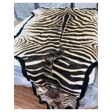 ZEBRA HIDE on felt backing