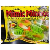 50 pkgs - MIMIC MINNOW TAILS (northland tackle) - green/orange/black stripe