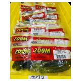 Retail Lot -12 pkgs  ZOOM Soft Plastic Horny Toad - watermelon seed