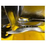 8 CASTERS - Black & Chrome