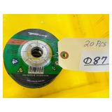 (20) FORNEY 4 1/2 in cut-off wheel A60T-BF
