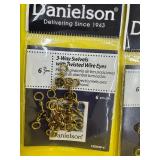 NEW - FISHING SWIVEL LOT - 12 pkgs (4 kinds)