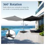 Best Choice Products 360° Rotating Cantilever Offset Umbrella - 10ft