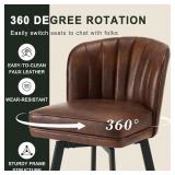 SAECKBERG Swivel Counter Height Bar Stools Set of 2, 26