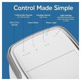 New In Box --- Ontel Arctic Air Turbo Chill Evaporative Cooler with HydroChill Technology, 4-Speed Portable Air Cooler Fan, Up To 8 Hr Per Fill, 7-Color LED, Simple & Whisper Quiet Operation, for Home