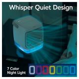 New In Box --- Ontel Arctic Air Turbo Chill Evaporative Cooler with HydroChill Technology, 4-Speed Portable Air Cooler Fan, Up To 8 Hr Per Fill, 7-Color LED, Simple & Whisper Quiet Operation, for Home