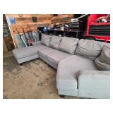 Gray Color Sectional - Used Condition