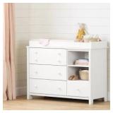 White Diaper Changing Dresser