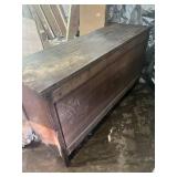 Large Antique Solid Oak Dresser 66 inches wide, 21 inches deep, 37 inches tall