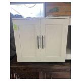 White Entertainment Center 55 inches wide, 18 inches deep, 22 inches tall