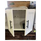 White Entertainment Center 55 inches wide, 18 inches deep, 22 inches tall