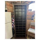 Large Brown Shoe Rack/Shelf - 24 inches wide, 12 inches deep, 6 feet tall