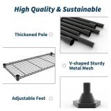 5-Tier Metal Storage Shelves, Heavy Duty Garage Shelving Unit 1325LBS Capacity, Adjustable Wire Rack Standing Storage Shelf Organizer for Kitchen Pantry Home&Commercial, 15.7"D x 70.8"W x 70.5"H