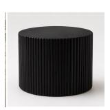 Max Round Storage Coffee Table, Black