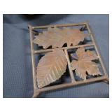 Copper Poaching Pan, Teapot, Trivet