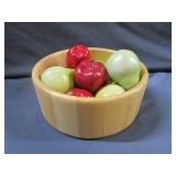 Wooden Bowl With Fruit