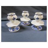 Blue & White Candle Holders