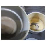 Vintage Enamel: Plates & Double Boiler