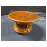 Wooden Footed Bowl