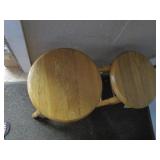 Oak Stools, Two