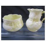 Irish Belleek Cream & Sugars
