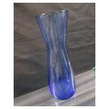 Vases: Etched, Blown, Cobalt