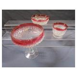 Cranberry Flash Glass