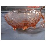 Pink Fruit Bowl, Div.Dish, Pitcher