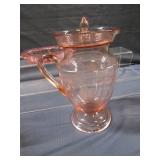 Pink Fruit Bowl, Div.Dish, Pitcher