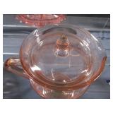 Pink Fruit Bowl, Div.Dish, Pitcher