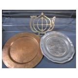Hammered Copper, Pewter, Trivet