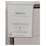 30" x 30" - Line Abstract Framed Canvas Wall Art (8301)