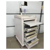 MSRP $7,500 LIONVILLE SYSTEMS 800 Medication Cart w/Monitor Mounting Arm, Mobile Nursing & Pharmacy Supply Storage Cart, NO KEYS