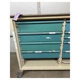 MSRP $8,500 – Herman Miller Healthcare Modular Drawer Storage Cart, Double-Wide Rolling Supply Cabinet w/9 Drawers for Clinics Craft Studios Fish Houses Tool Storage
