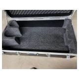 MSRP $500 HEAVY DUTY HARD SHELL SHIPPING & TRANSPORT CASE, 48" x 24" x 13", CUSTOM FOAM INTERIOR, MISSING WHEELS