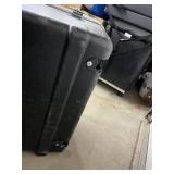 MSRP $500 HEAVY DUTY HARD SHELL SHIPPING & TRANSPORT CASE, 48" x 24" x 13", CUSTOM FOAM INTERIOR, MISSING WHEELS