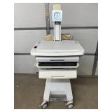 MSRP $3,800! Ergotron SV32-91211 StyleView WOW Cart – Premium height-adjustable workstation for sit/stand charting. Features spacious surface, slide-out keyboard tray, built-in drawers & smooth 
